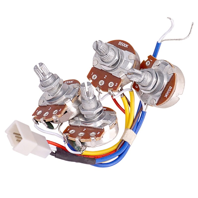 -Lp Electric Guitar Pickups Circuit Wiring Harness 2T2V 500K Pots 3 Way Switch For Gibson Les Paul Style Guitar