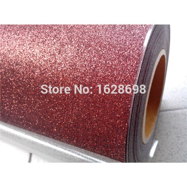 Glitter Warmteoverdracht Vinyl voor Custom Kleding CDG-10 Bruin kleur glitter voor 1 m lengte