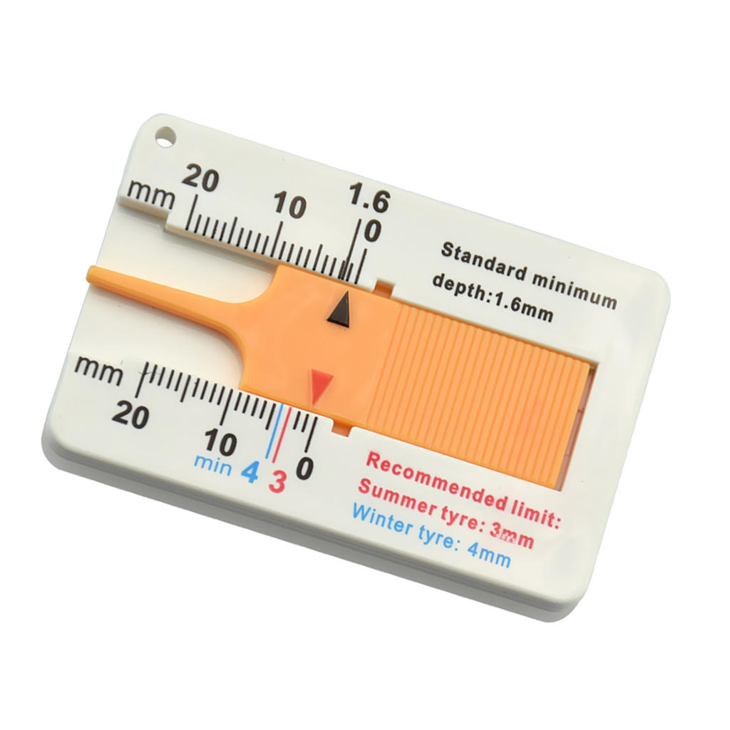 Tyre Tread Depth Gauge Car Motorcycle Trailer Wheel Standard Measure Tool
