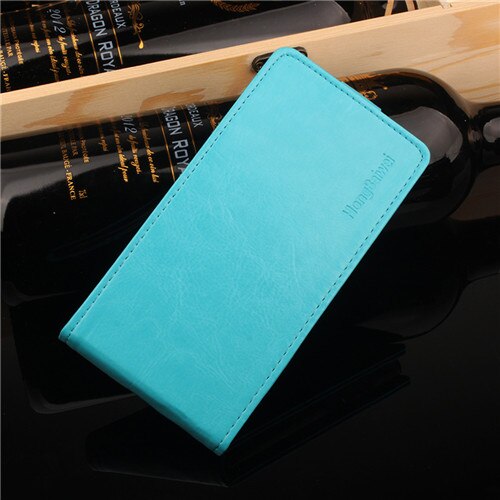 HongBaiwei Luxury Flip Leather Cover Case for Samsung Galaxy A7 sm-A720f A720 Vertical Back Cover Flip Up and Down: Blue