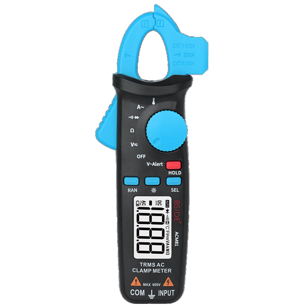 Digitale Clamp Meter BSIDE ACM81/82/91 DC AC Strom Spannung Ampere NCV Ohm Tester Amperemeter Multimeter Elektriker true RMS