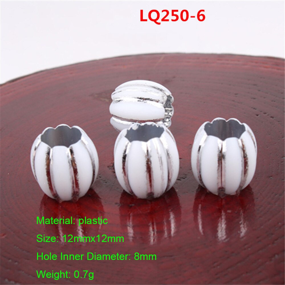 50PCS Hair Jewelry Braids Mixed Colors Plastic Cuffs Clip Beads Dreadlocks Tubes Pendants Hair Rings Extension Styling Accessori: 6