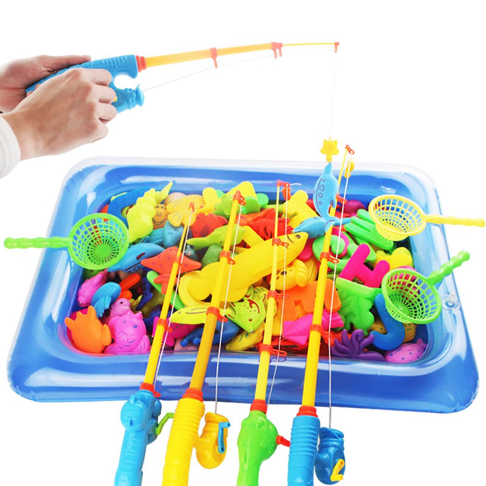 Magnetic Fishing Game Fish Model Kit Pretend Play Children Early Learning Toy Baby Bath Toys outdoor toy