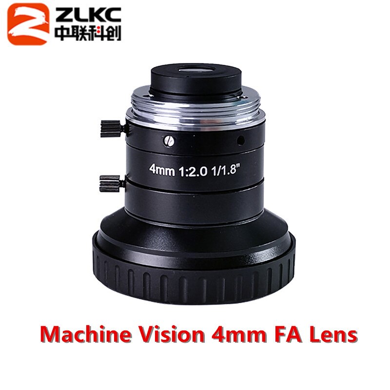5mp manuella irislinser 4mm 6mm 8mm 12mm 16mm 25mm 35mm 50mm 75 mm fast fokal  f2.0 1/1.8 tums c-fäste lättviktslins för maskinseende
