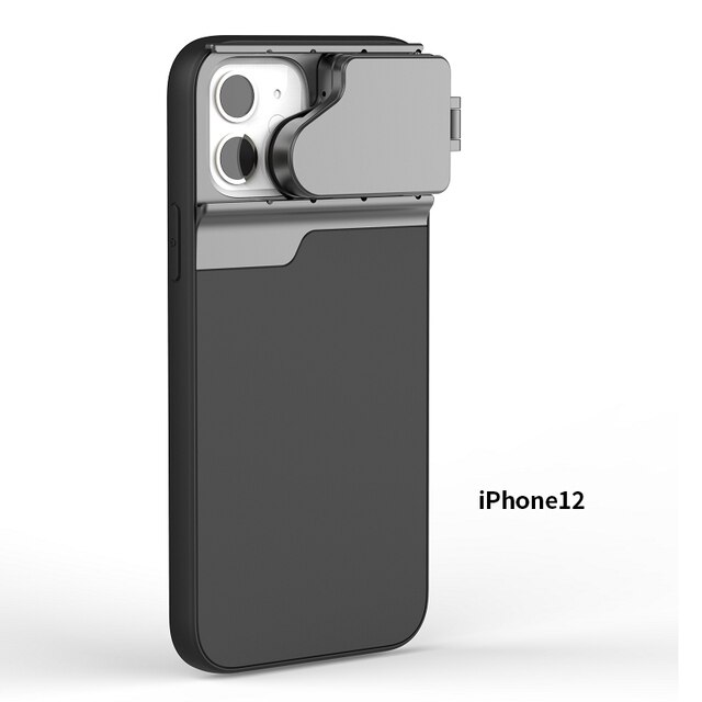 5 In 1 Telefoon Lens Kit 20X 25X Super Macro Lens Cpl Fisheye 2X Telelens Case Voor Iphone 12 pro Max/11 Pro Max Mini: For iPhone 12