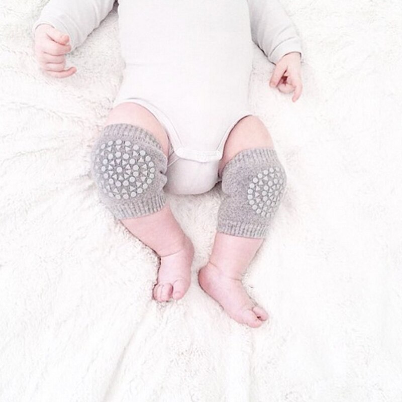 0-24 måneder babys knæpuder skridsikre børns krybende knæpuder vinter unisex babybenvarmer skridsikker knæpuder til spædbørn
