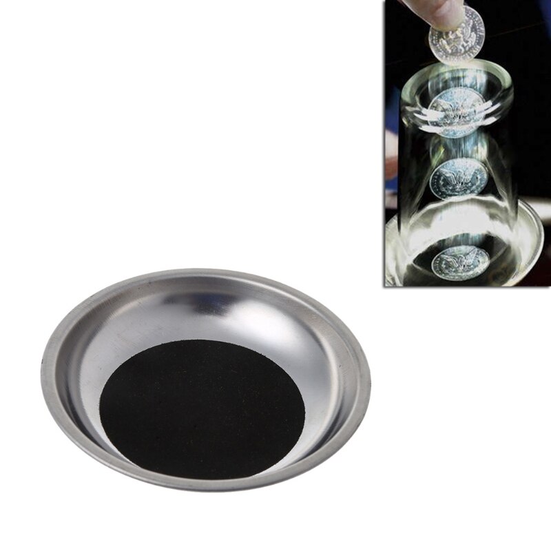 Münze Durch Glas Trick Magische Stahl Tasse matt Münze Dringt in sterben Tasse Tricks Durch sterben Glas