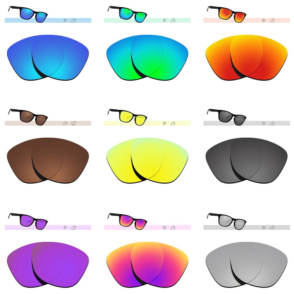Glintbay polariserade ersättningssolglasögonglas för oakley frogskins-flera alternativ