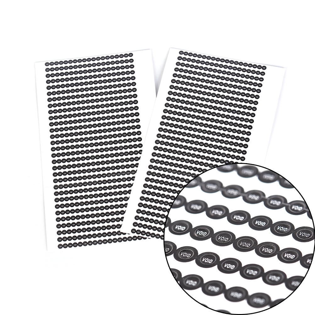 1000pcs/lot Round 2.5mm void sticker Warranty "void" if seal broken or removed sealing label