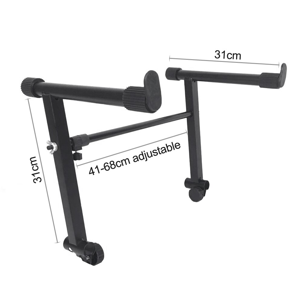 Electronic Piano Stand Riser Universal X-Style Adjustable Keyboard Stand Musical Instrument Accessory
