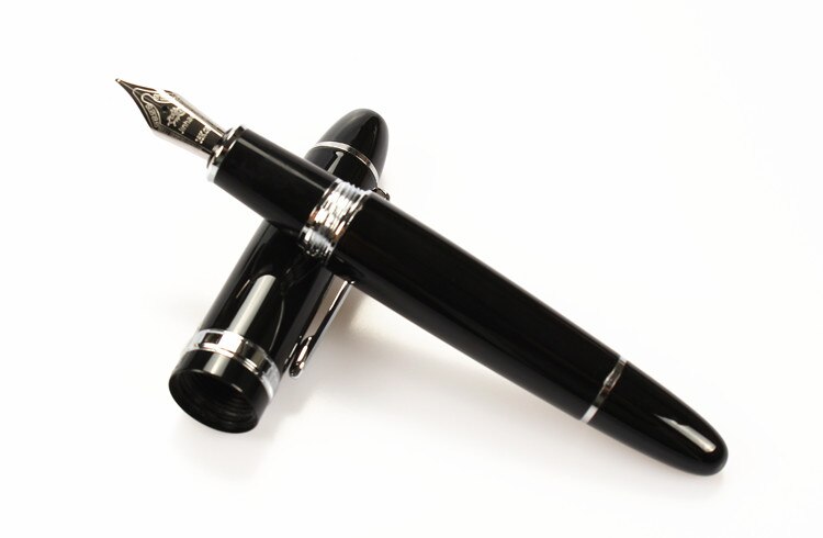 JINHAO 159 18KGP 0.7mm MEDIUM BROAD NIB FOUNTAIN PEN free with a black pen pouch 8 COLORS FOR CHOOSE metal ink pen