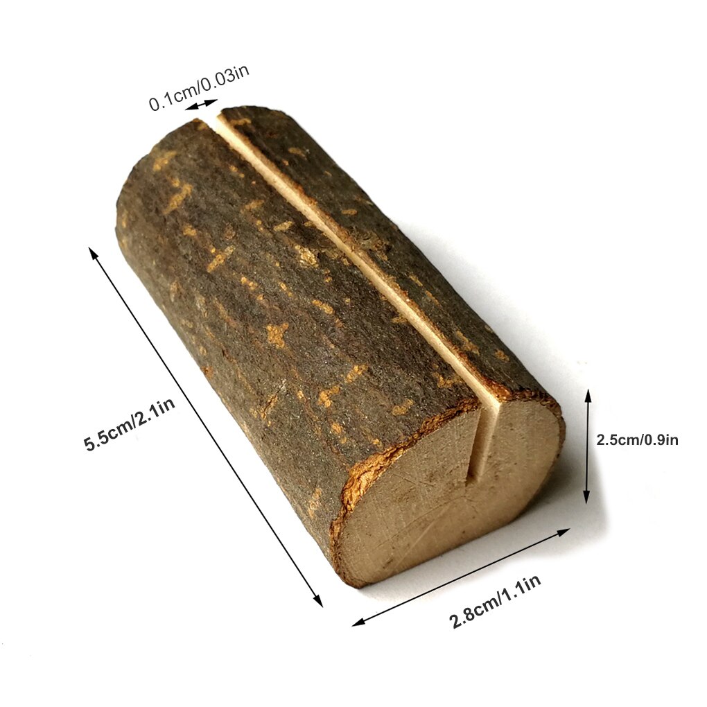 20 Stuks Houten Tafel Nummer Stand Plaats Kaarten Houders Halfronde Foto Map Bruiloft Handwerk Artikel Dwarse Groef