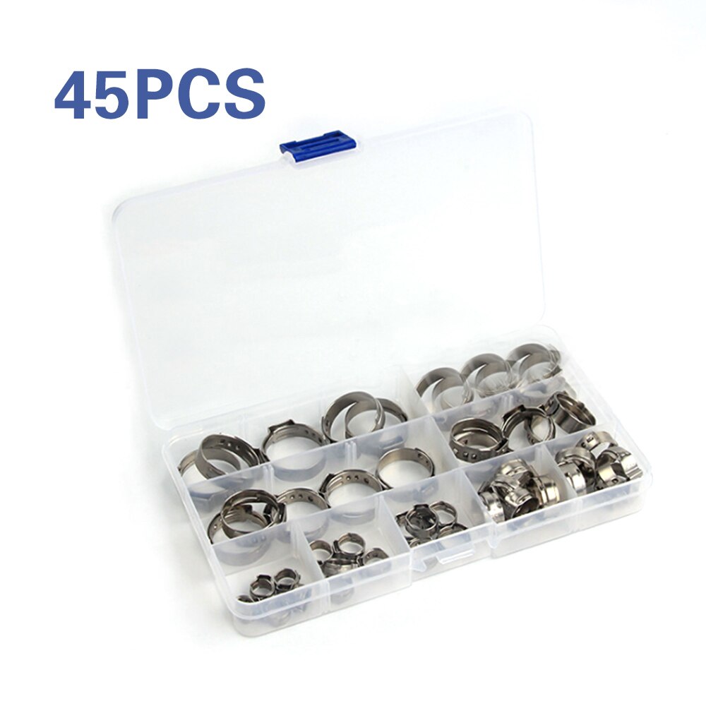 Stainless Steel Single Ear Hose Clamps Seamless Pinch Clamps for Pex