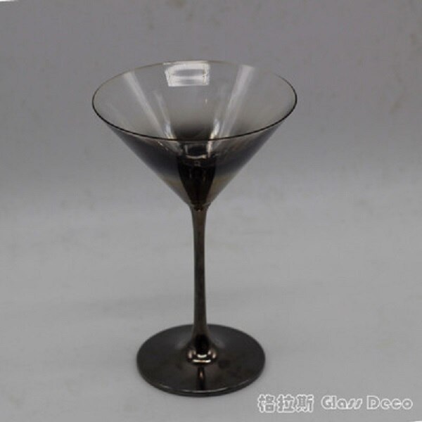 The sense of silver plated metal lead-free crystal wine showroom decoration Home Furnishing wine goblet: 3