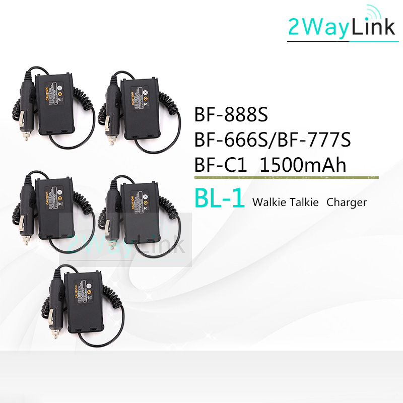 BF-C1 Baofeng BF-888S Batterie BL-1 Auto Ladegerät Eliminator für BF-666S BF-777S 888s BF-88E Kompatibel mit H-777 H777 Batterie: 5 PCS Charger