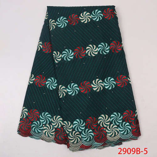 Swiss voile lace in switzerland swiss dry lace in switzerland,African cotton lace with rhinestones KS2909B-4: 2909B-5