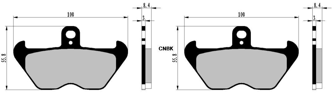 Disc Brake Pads Set fit BMW Street K1100 K1100RS K 1100 RS BMW100 D100 2 1993 1994 1995 1996 Front Rear