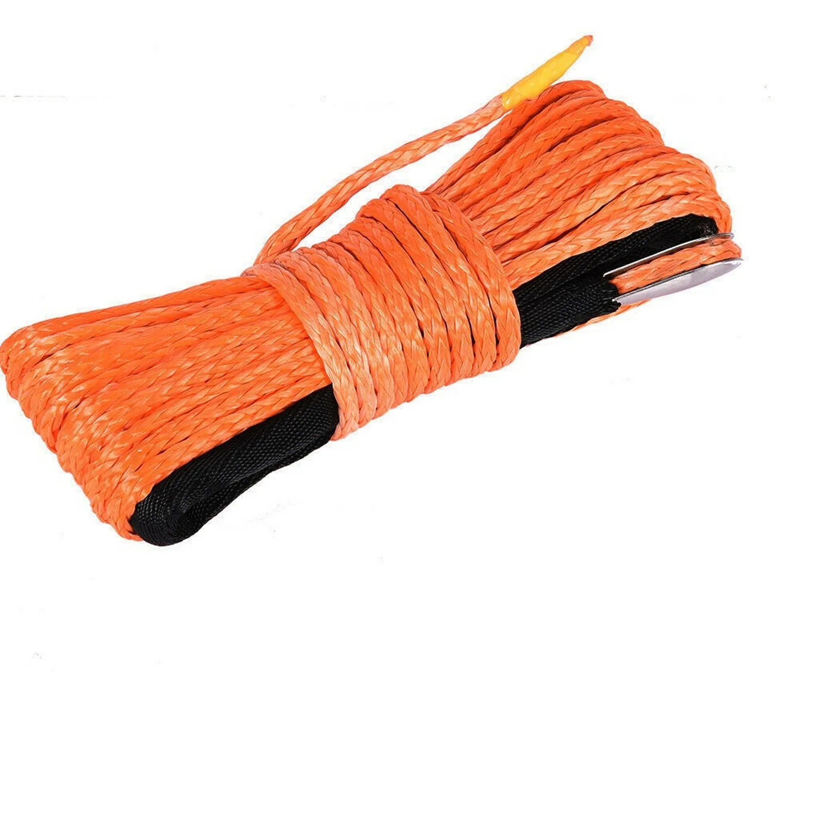 15m Winch Cable Kevlar Cable Towing Car Tow Strap Trailer Rope with Hook for ATV Off Road Accessories 7700lbs 3.5T: Orange