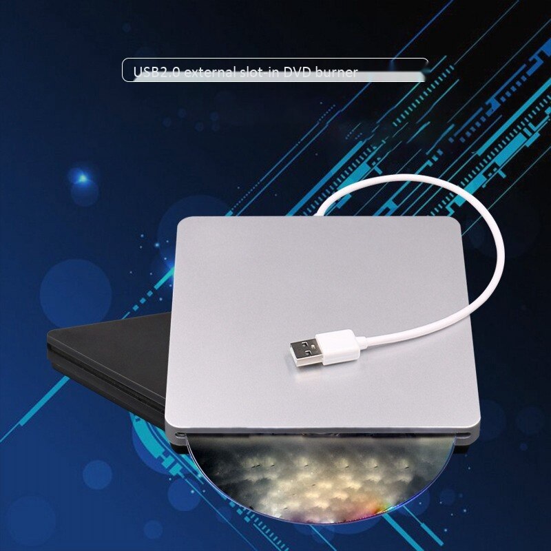 External CD DVD Drive Ultra-Thin USB CD DVD Burner CD DVD Player for Laptop Mac Desktop