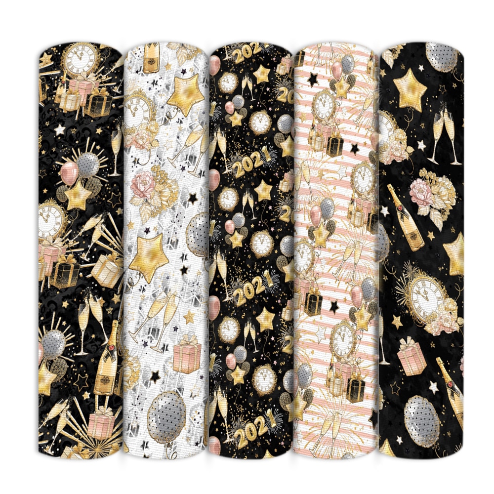 50*145Cm Gelukkig Nieuwjaar Polyester Katoen Voor Naaien Kledingstuk Kleding Quilten Patchwork Stof Tilda Pop, 1Yc13694