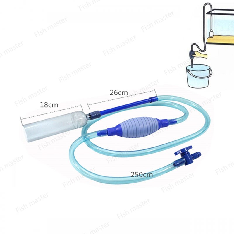 2.55meter Long Siphon Gravel Cleaner for Fish Tank Cleaning Washing Sand Changing Water.Aquarium Fish Tank Gravel Cleaner Water