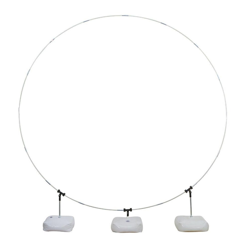2.5M Wedding Arches Round Backdrop Stand Balloon Arch Ring Bracket Circle Ballon Column Base for Birthday Proposal Scene Layout