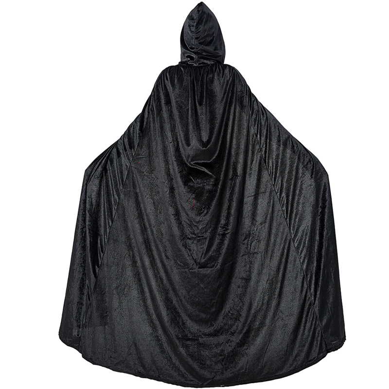 Halloween cosplay kostuum volwassen mannen en vrouwen mantel heks zwart rood death mantel vampier magic mantel