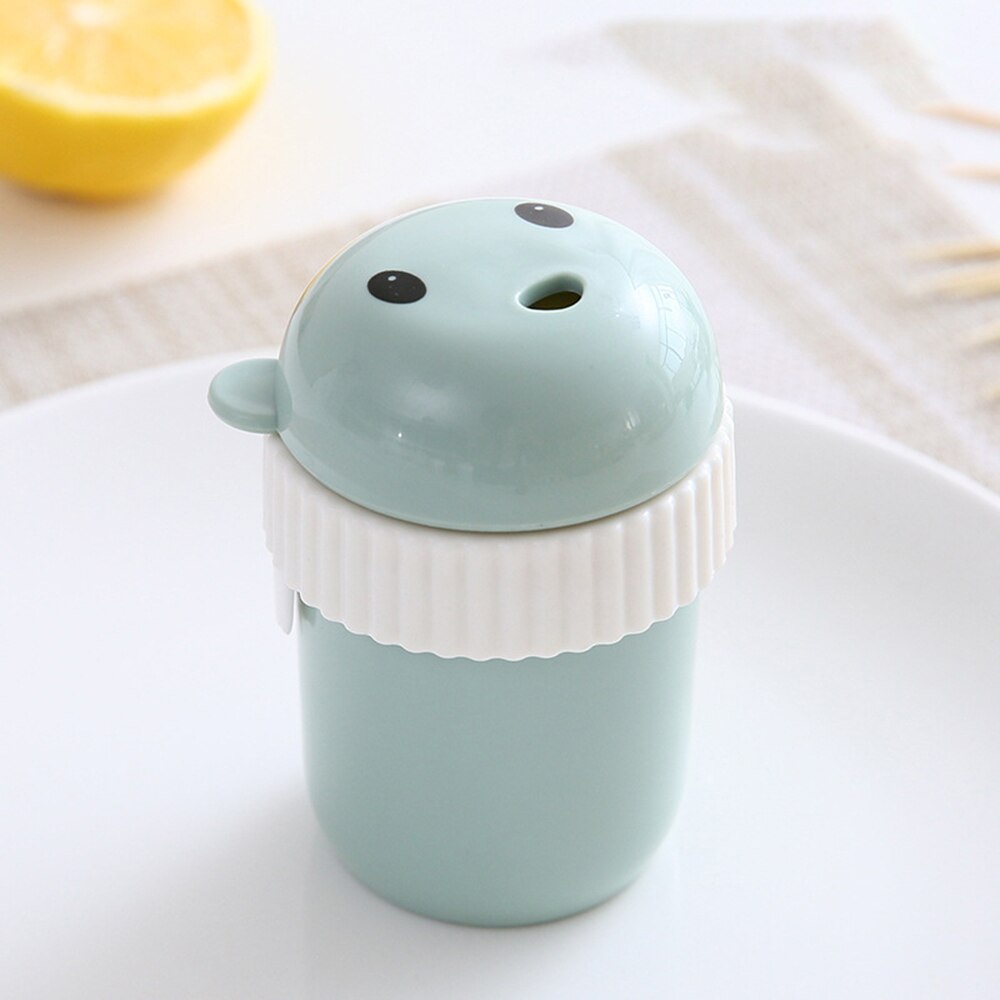 1Pcs Leuke Cartoon Stofdicht Tandenstoker Houder Tafel Decoratie Wattenstaafje Case Pretty Tandenstoker Doos Plastic Tandenstoker Dispenser: Green