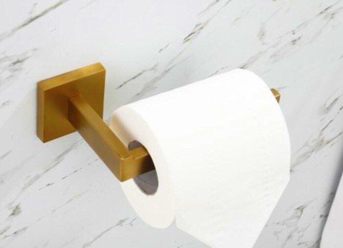 304 Stainless Steel brushed gold Coat Racks Towel Hook ,paper holder,towel holder, Round Base Robe Hook Wall Mounted BL476: paper holder