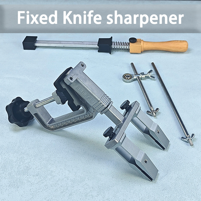 Angle Fixed Knife Sharpener Sharpening Stone Kitchen Grinding System Honing Diamond Grinder Woodwork Tool Whetstone: SKY BLUE