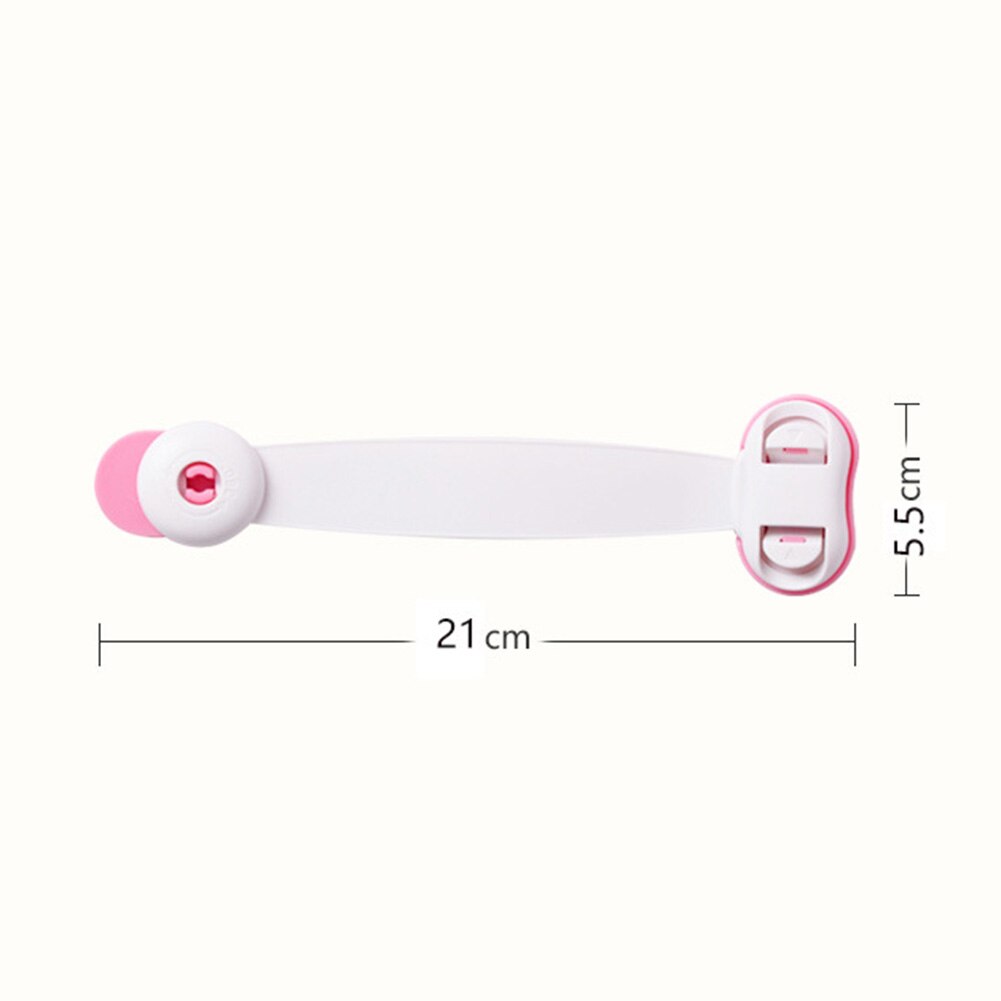 Kids Safety Plastic Protection Safety Lock Baby Cabinet Safety Lock Drawer Door Cabinet Child Safe Care Plastic Lock Strap