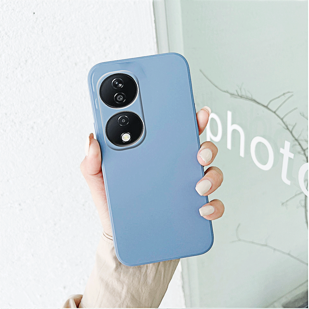 Coque de téléphone en Silicone liquide, étui arrière de protection en TPU pour Huawei Honor X7b X9b X9a X8b X8a X8 5g X7a X8 4g X6a 5g X6s: plastique / GRIS