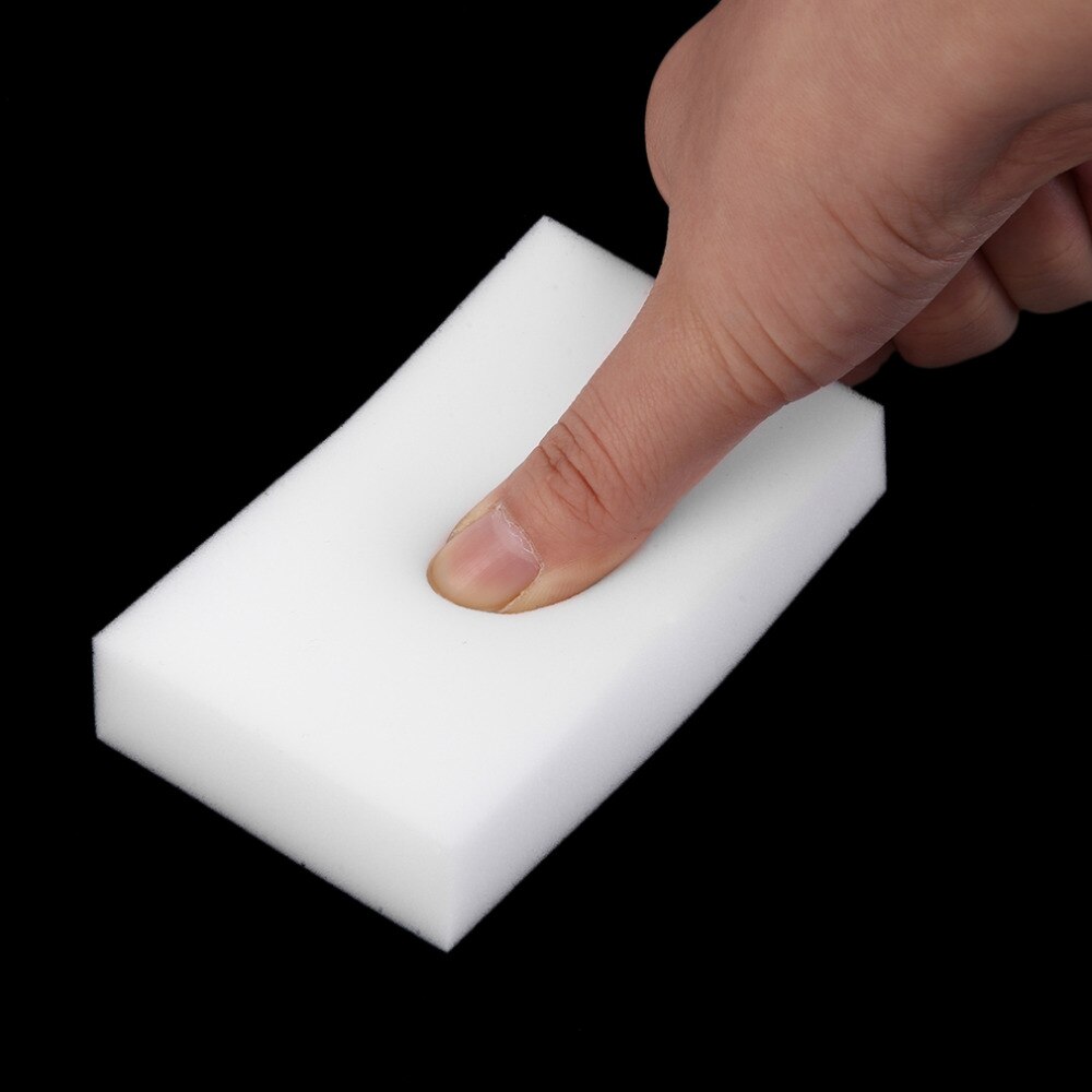 100Pcs/lot White Magic Sponge Cleaner Eraser Multi-functional Cleaner Melamine Sponge for Kitchen Bathroom Cleaning 100x60x15mm
