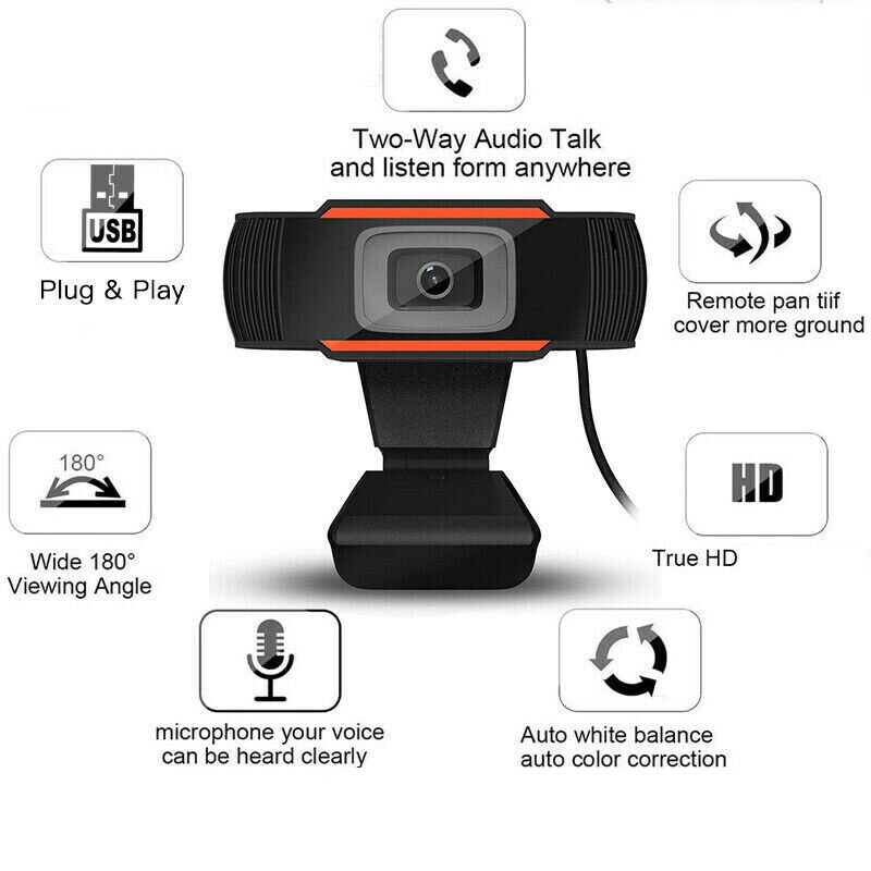 Webcam Usb 2.0 Pc Camera 720P 1080P Video Record Hd Webcam Web Camera Met Microfoon Voor Computer voor Pc Laptop Skype Msn