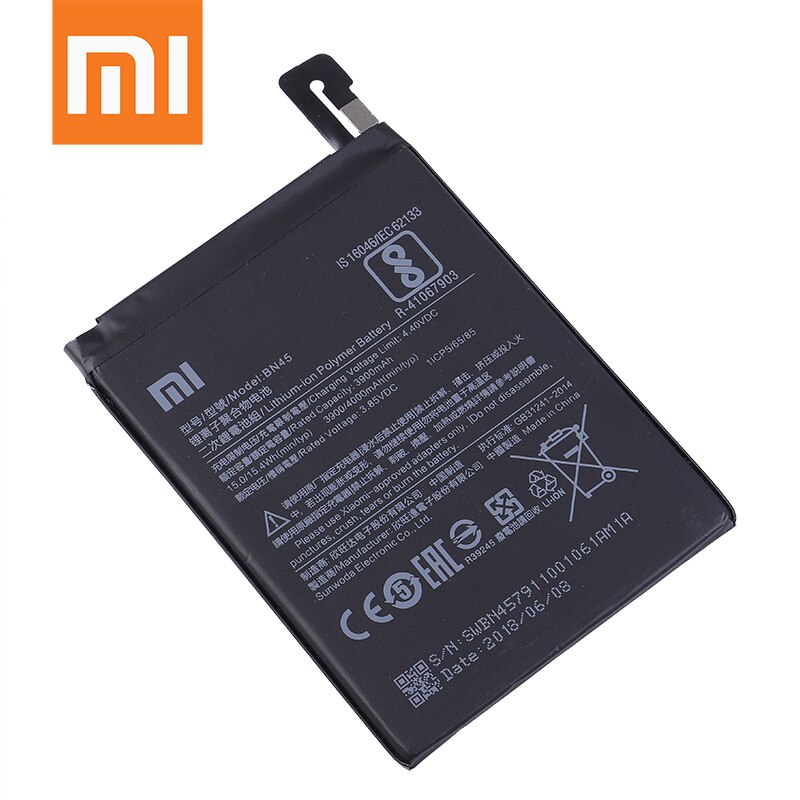 Xiao Mi 100% Orginal BN45 4000Mah Batterij Voor Xiaomi Redmi Note 5 Note5 BN45 Telefoon Vervanging Batterijen + Gereedschap