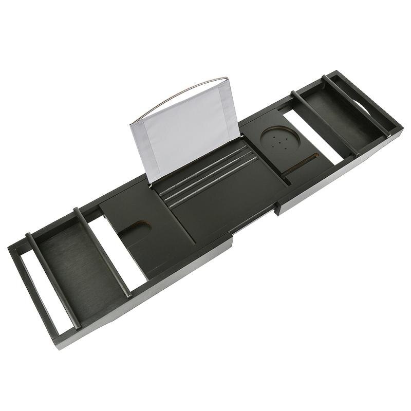 Extendable Bathtub Tray Caddy Bath Tray Wooden Bath Racks Bathroom Adjustable Bath Tub Tray/ Bridge/ Shelf Organizer HWC: 01