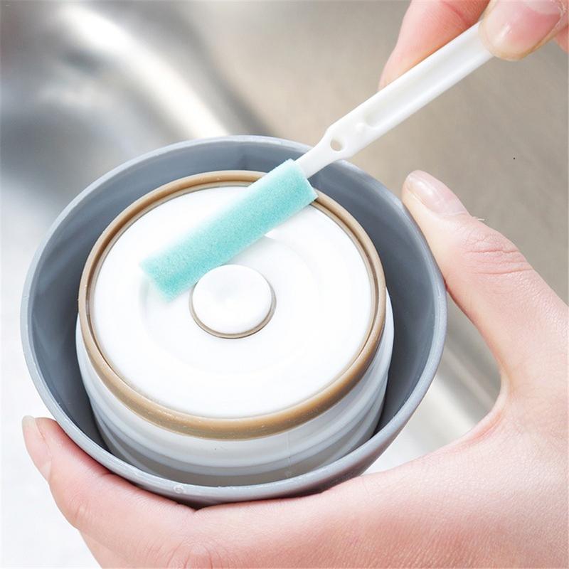 3pcs/set Kettle Cleaning Brushes Long Handle Kitchen Wash Cup Brush Portable Narrow Gap Cleaning Brush Household Cleaning Tools