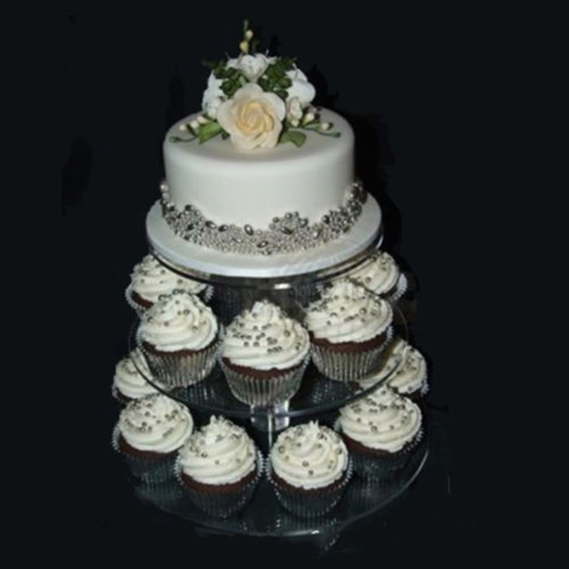 3-7 Tier Clear Acrylic Cake Stand Set Round Cupcake Stand Holder Wedding Birthday Party Cup Cake Display Stands Decorating Tools