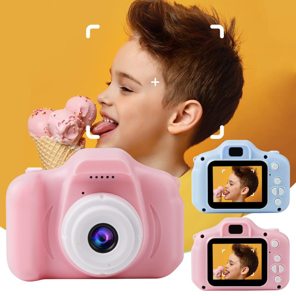 2 Inch Chargable Digital Mini Camera HD 1080P Kids Cartoon Cute Camera Toys Outdoor Photography Props for Child Birthday