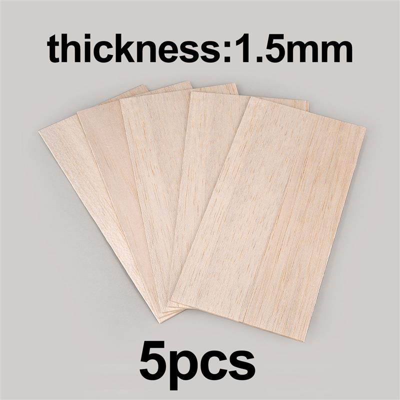 5 Pcs Balsa Wood Sheets Ply 100/200/300mm Long 100mm Wide 1/1.5/2/3mm Thick For Craft DIY Project Wood DIY Craft Accessories: plum