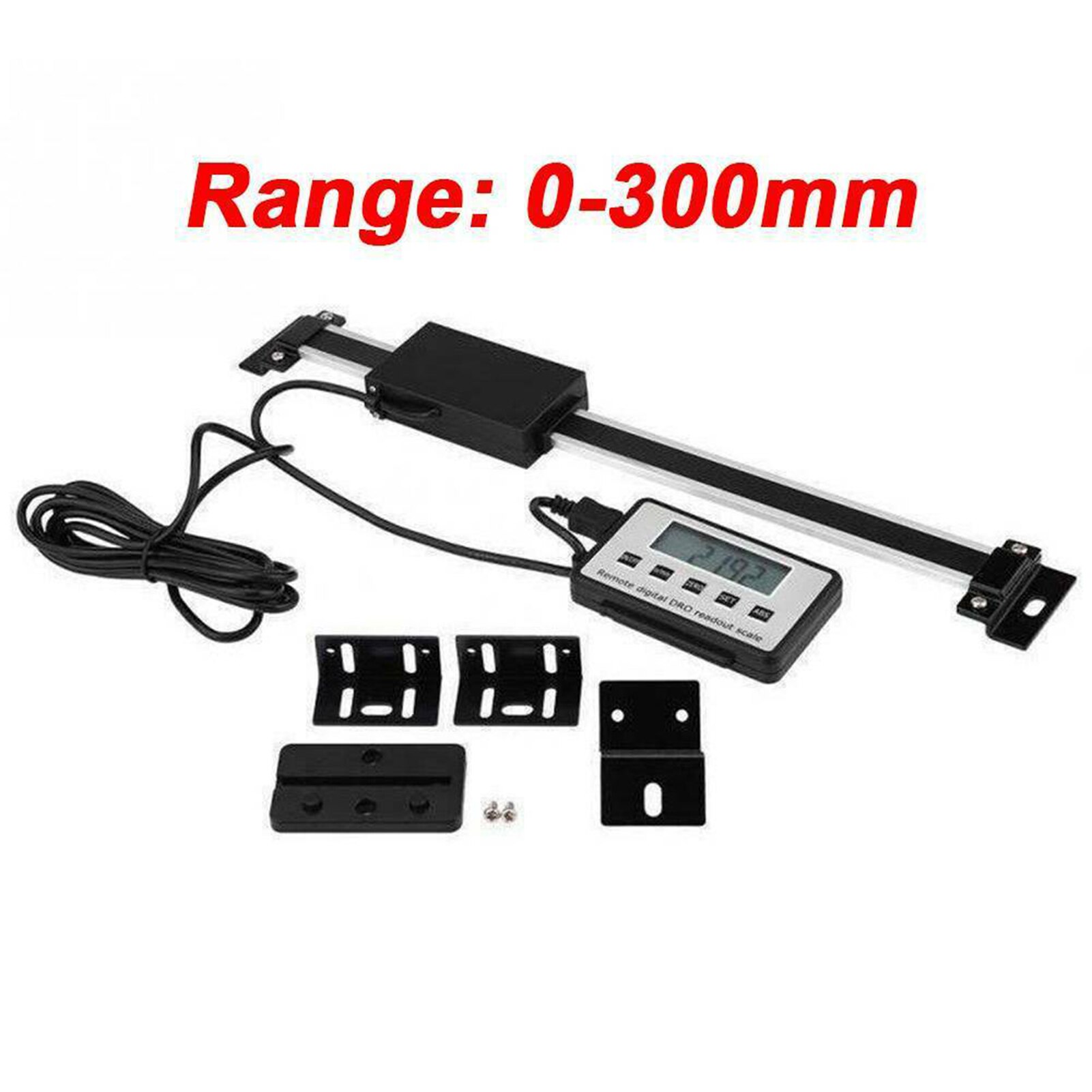 Digital LCD Accurate DRO Readout Scale Kit 0-300mm/0-150mm For Milling Lathe Linear Tool Readout Scale kit: 0-300mm