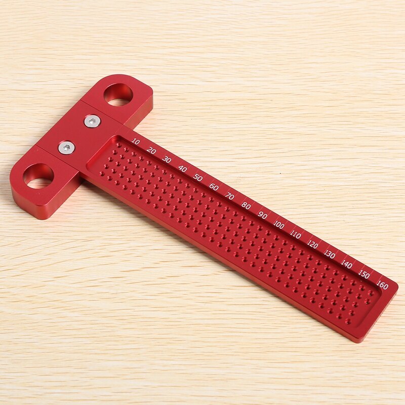 Precyzyjne narzędzia robić obróbki drewna t-kwadrat skryba zatrzymać aluminium