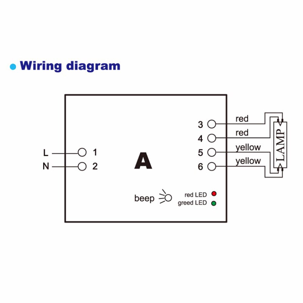 EPS5-425-40 RW5-425-40 EU Standard Germicidal Lamp Electronic Ballast UV Lamps Ballasts with Buzzer Sounds Alarm Function IP60