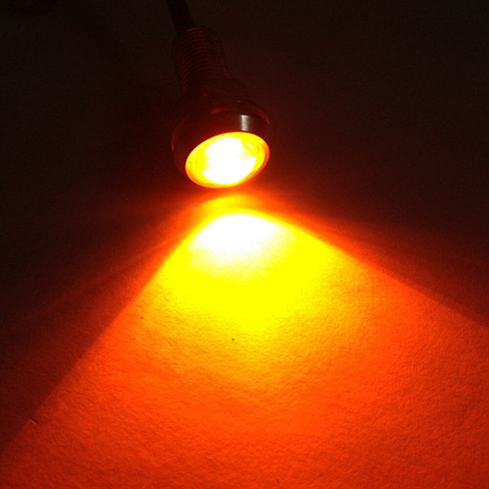 12V 24V 18MM Car LED Eagle Eye Light Car Fog DRL Day time Reverse Parking Signal Yellow Amber Blue White Red Eagle Eye Light LED