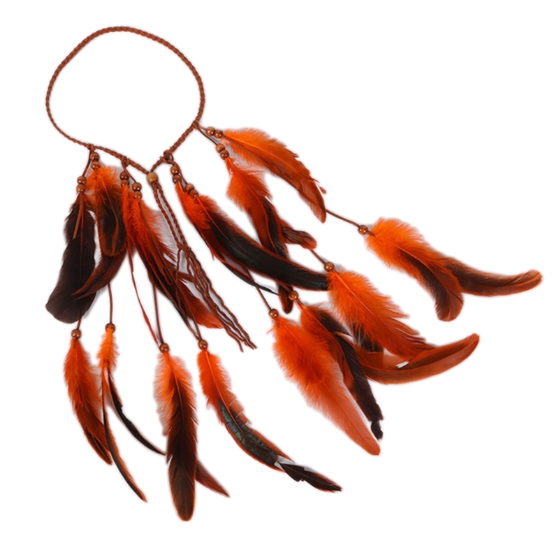 Native American Headdress Boho Feathers Headbands Indian Headpiece Feathers Headpiece Boho Headpiece Hippie Jewelry: PURPLE