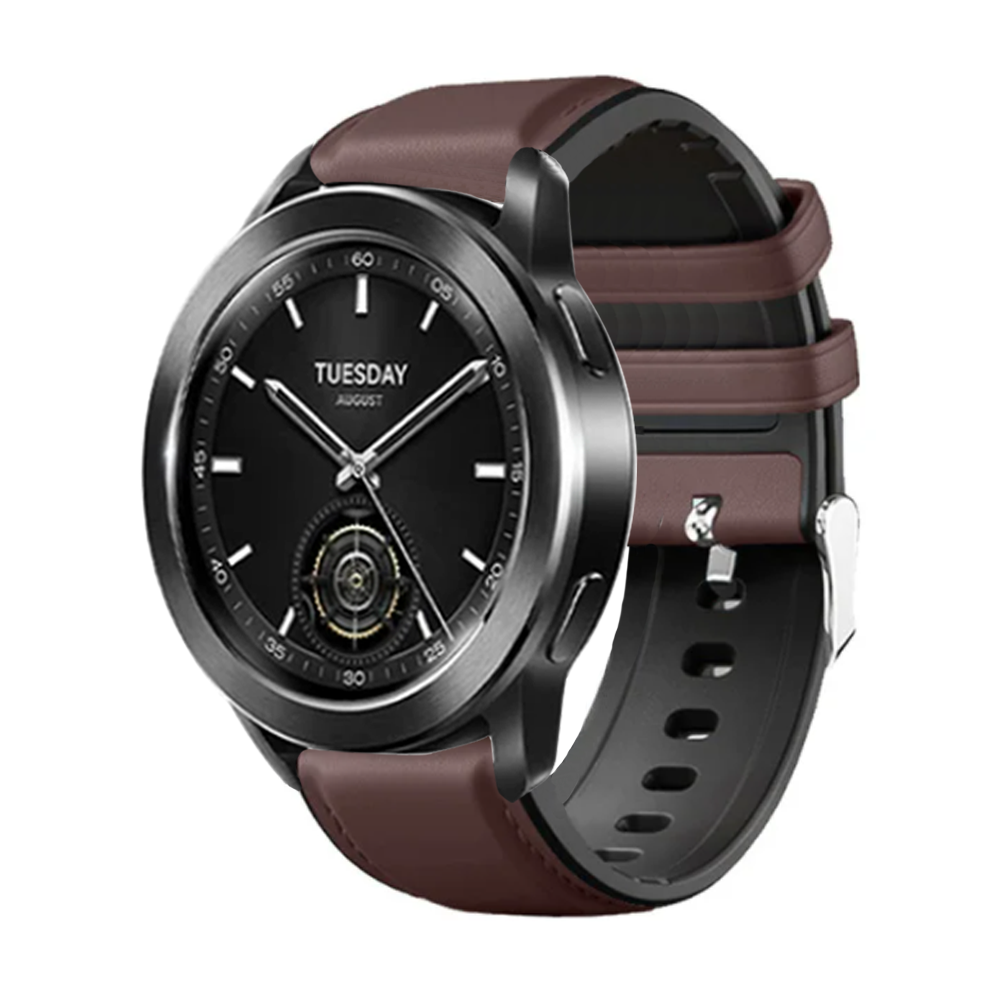 Lädersilikonarmband för xiaomi klocka  s3 smartklockarmband sportband för xiaomi klocka  s3 22mm armband tillbehör correase: Xxl / Ljusgul