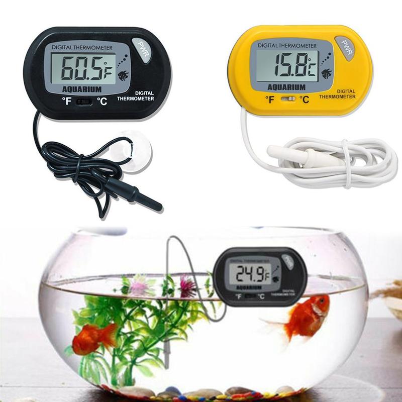 Termómetro Digital LCD para acuario, termómetro Agua Marina, herramienta de medida de la temperatura para el Control de la temperatura del tanque de peces-50 ~ 70C