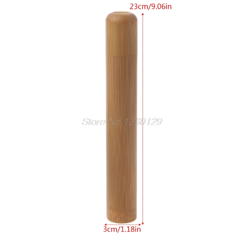 Bambu rör te låda tät liten behållare kryddor förvaring burk med lock 4 storlek: 23cm