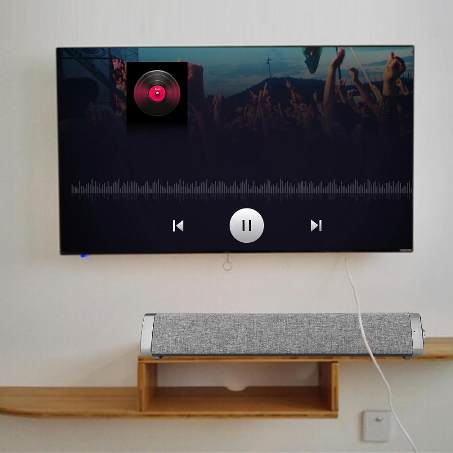 LP1811 Wireless Bluetooth Sound Bar Stereo Speaker 10W With Mic Remote Control for Phone TV Computer Subwoofer Speaker