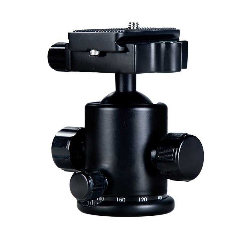 Manbily Tripod Head KB-0 Aluminum Camera Ball Head Tripod Head Panoramic Sliding Rail accessories